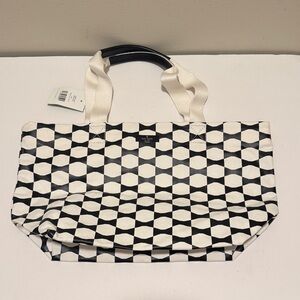 Kate Spade Black and White Geometric Tote